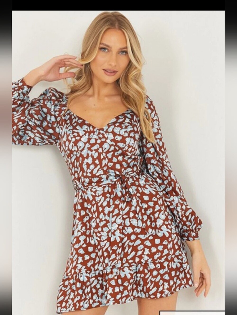 Quiz Animal Print Skater Dress Size 6